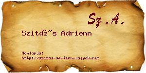 Szitás Adrienn névjegykártya
