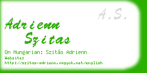 adrienn szitas business card